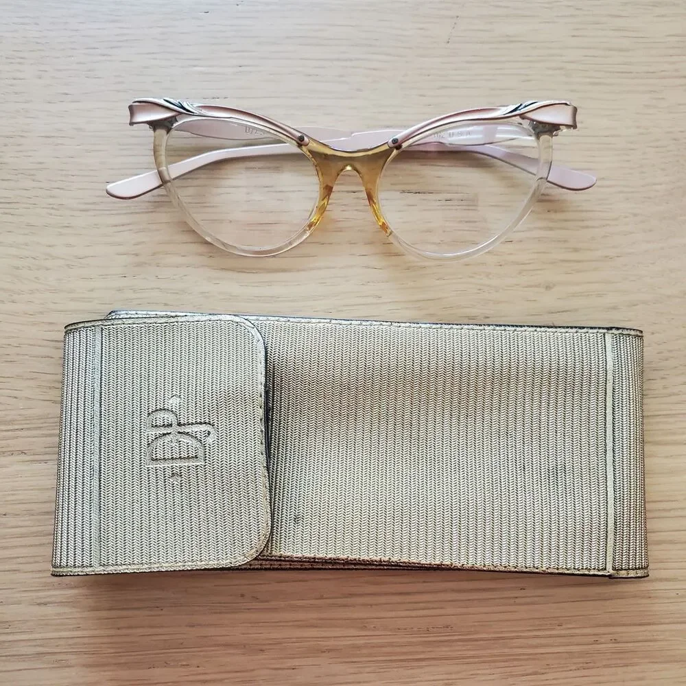 Vintage 50s Donald Pliner Cat Eye Glasses
